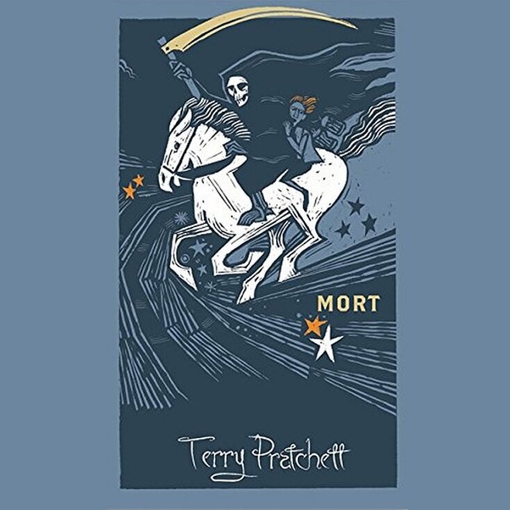 Audiobook cover for Terry Pratchett's Mort