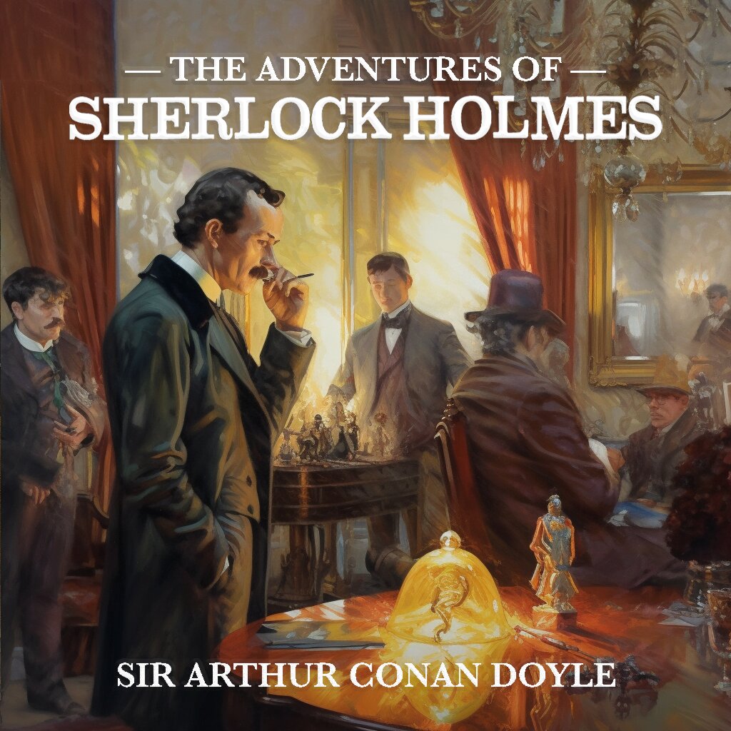 Audiobook cover for The Adventures of Sherlock Holmes [12 stories]