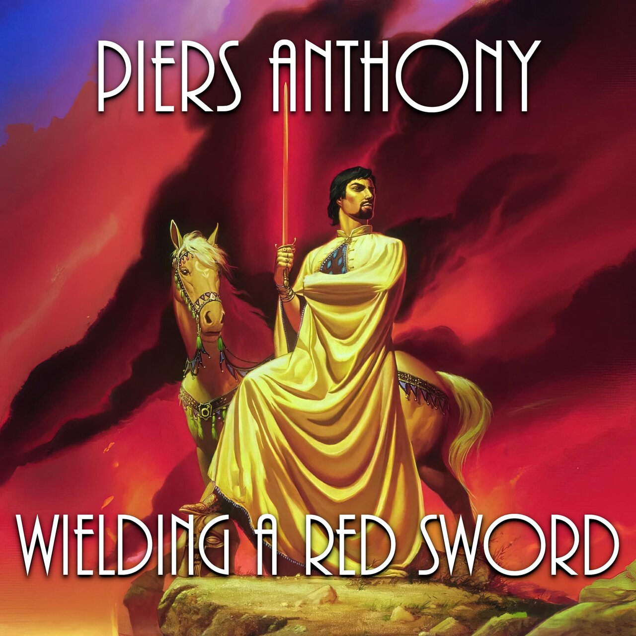 Audiobook cover for Wielding a red sword