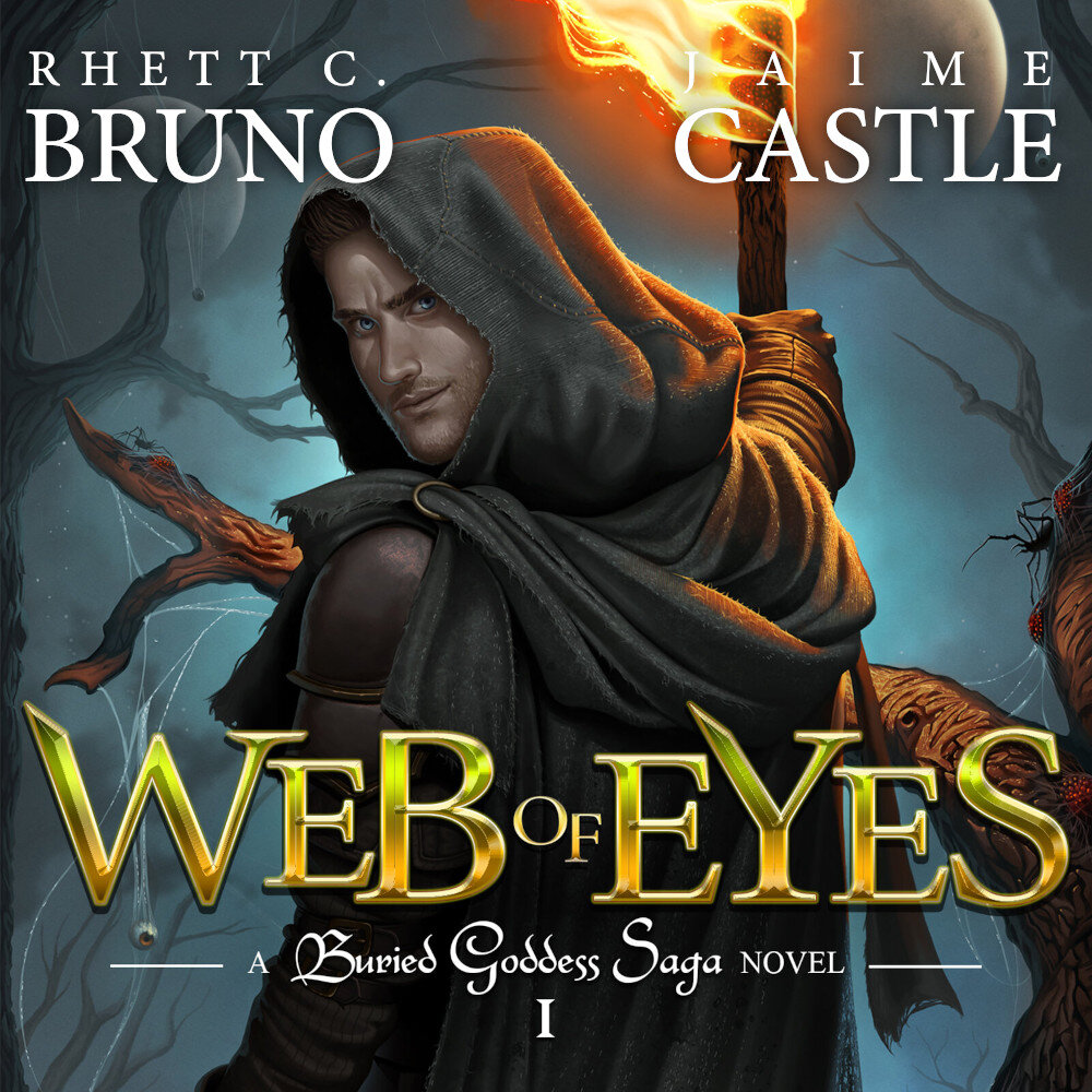 Audiobook cover for Web of Eyes: (Buried Goddess Saga Book 1)