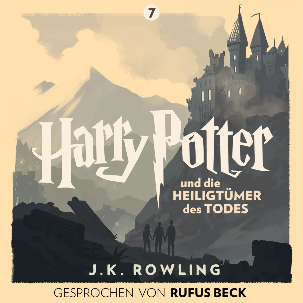 Audiobook cover for Harry Potter and the Deathly Hallows