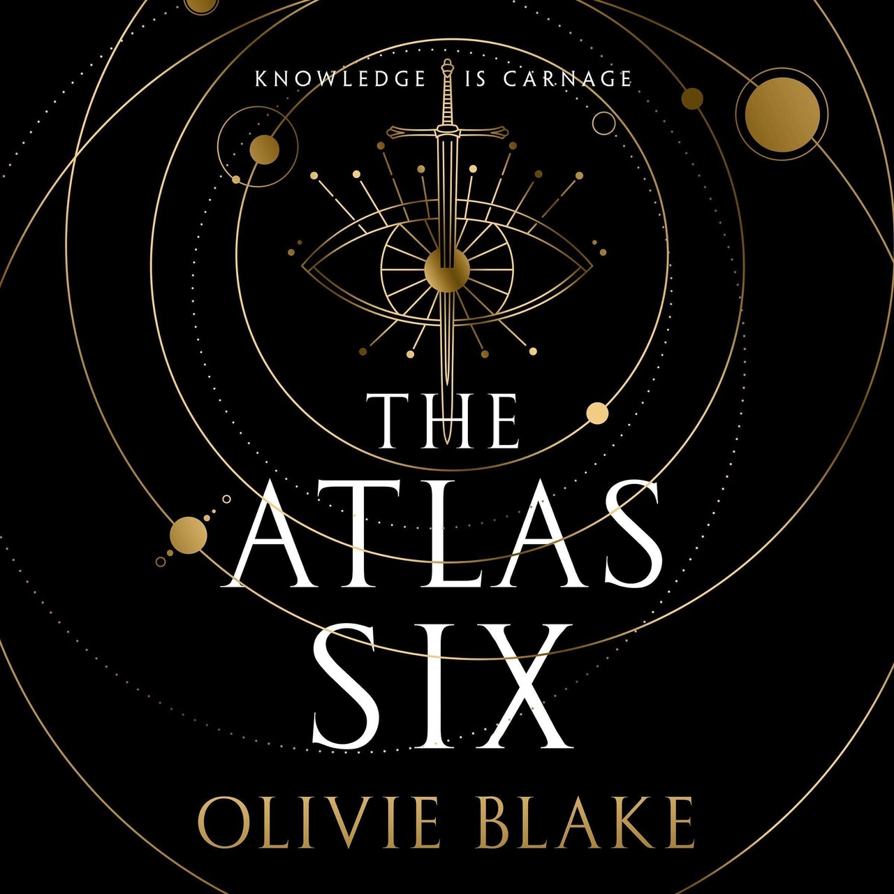 Audiobook cover for The Atlas Six