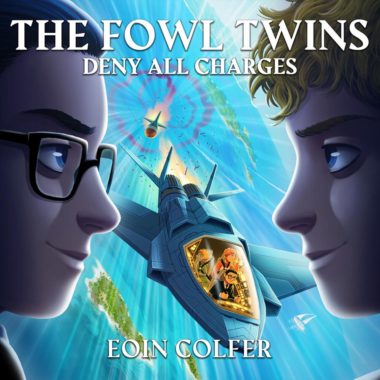 Audiobook cover for The Fowl Twins Deny All Charges