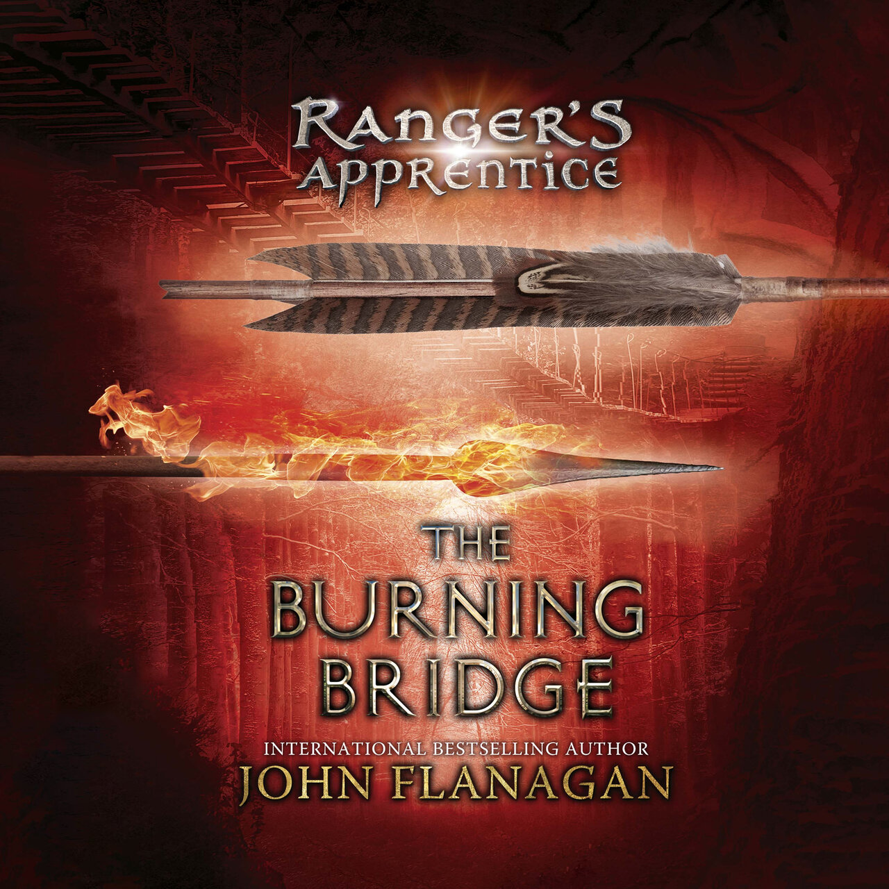 Audiobook cover for The Burning Bridge