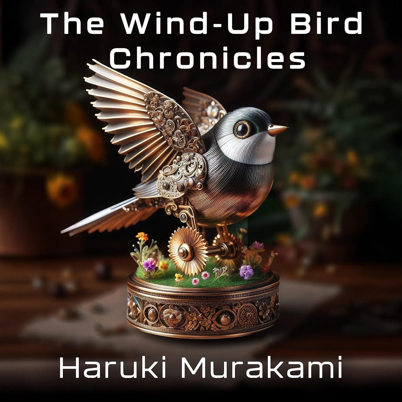 Audiobook cover for Haruki Murakami's The Wind-up Bird Chronicle
