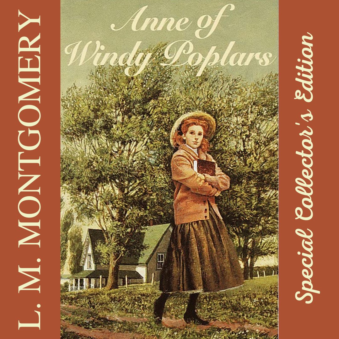 Audiobook cover for Anne of Windy Poplars