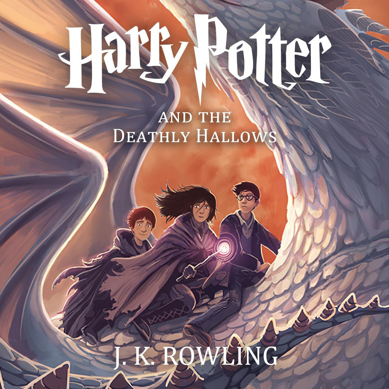 Audiobook cover for Harry Potter and the Deathly Hallows