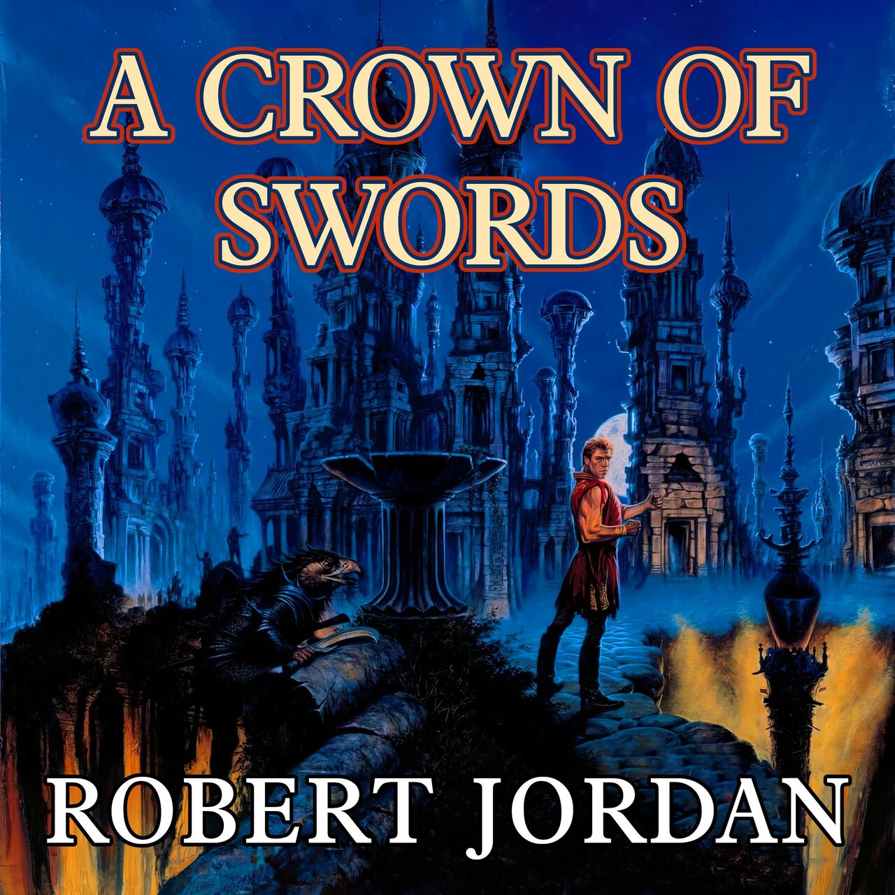 Audiobook cover for A Crown of Swords (The Wheel of Time, Book 7)