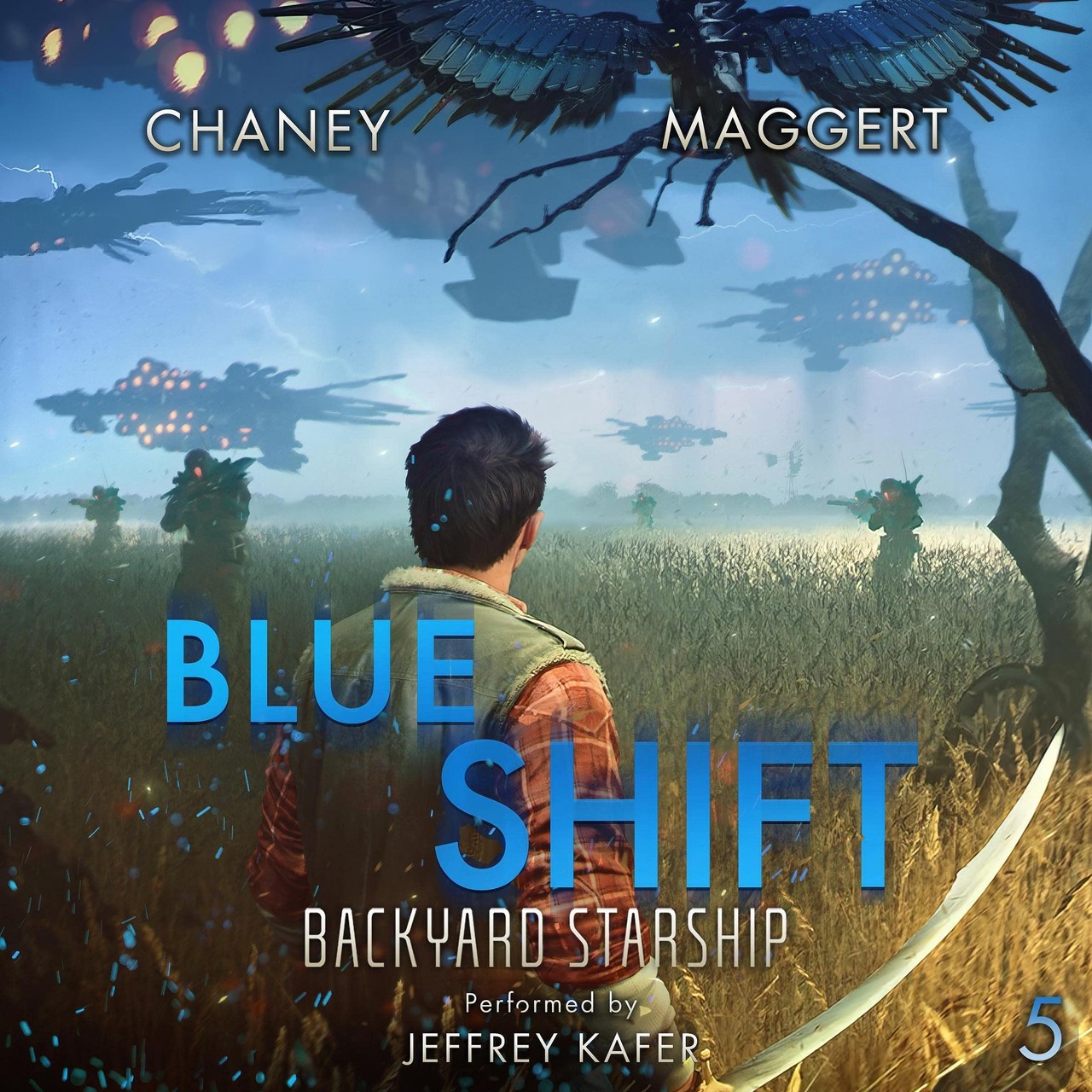 Audiobook cover for Backyard starship 
