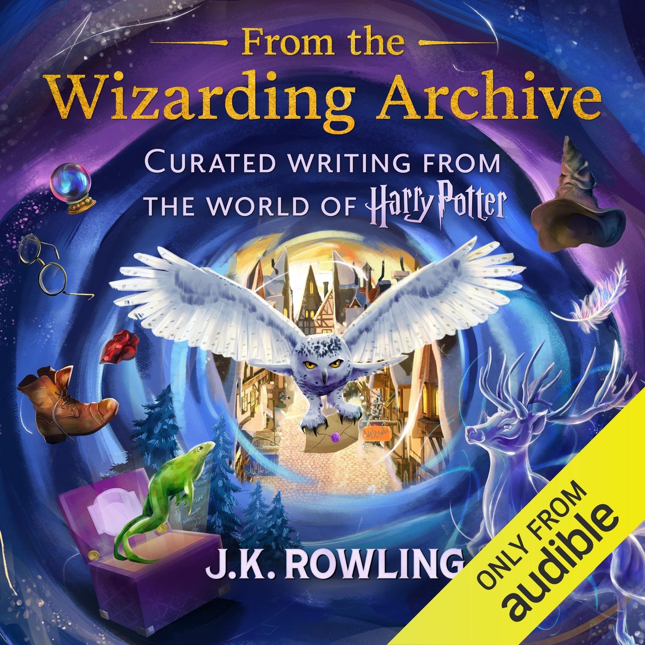 Audiobook cover for Harry Potter Wizarding Almanac
