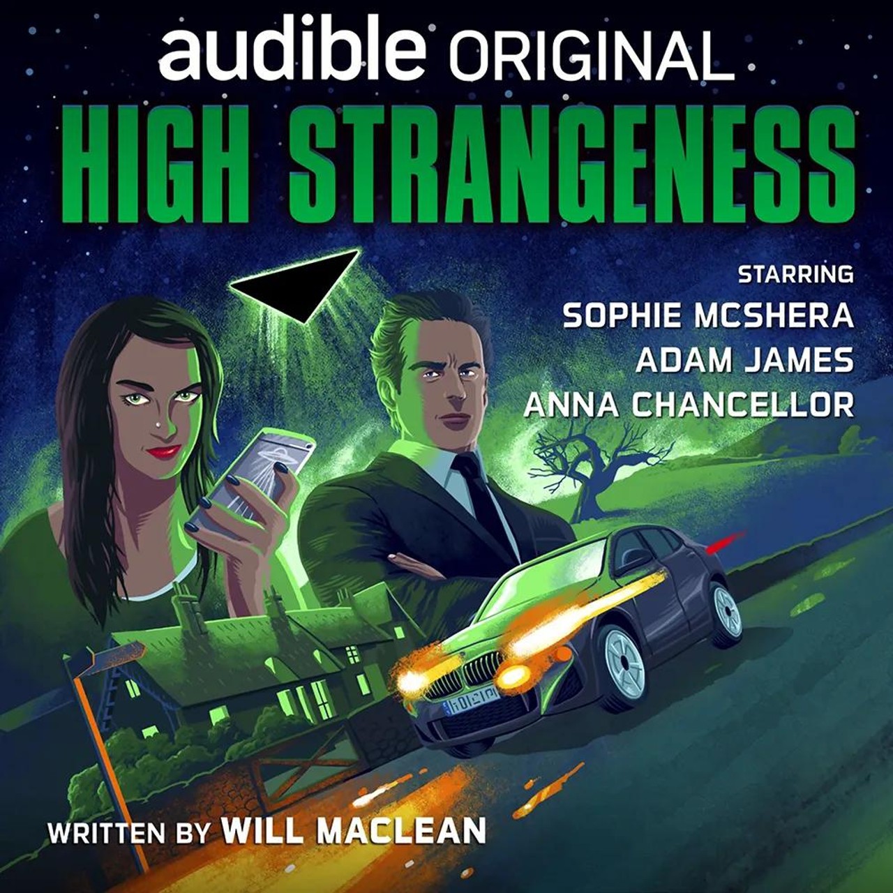 Audiobook cover for High Strangeness