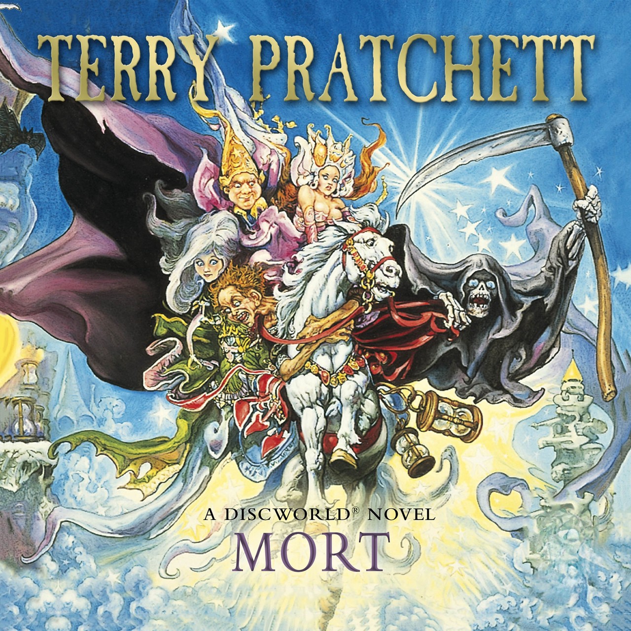 Audiobook cover for Mort