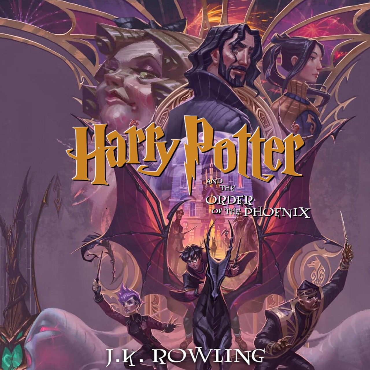 Audiobook cover for Harry Potter and the Order of the Phoenix
