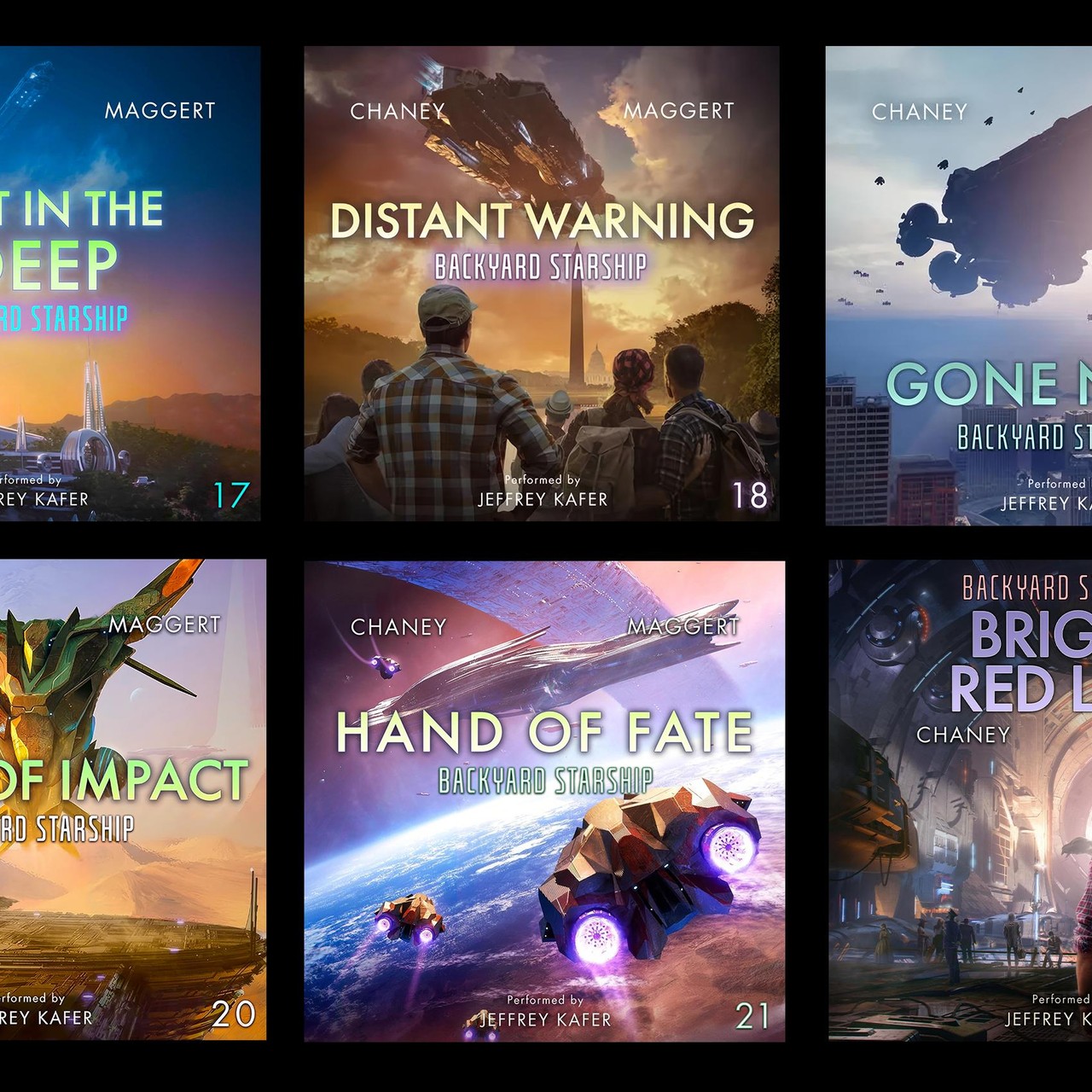 Audiobook cover for Backyard starship 