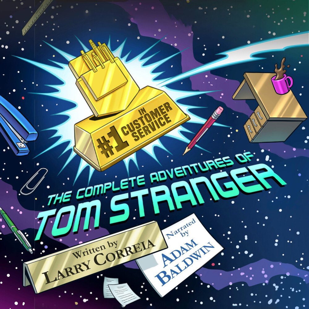 Audiobook cover for Adventures of Tom Stranger, Interdimensional Insurance Agent, The