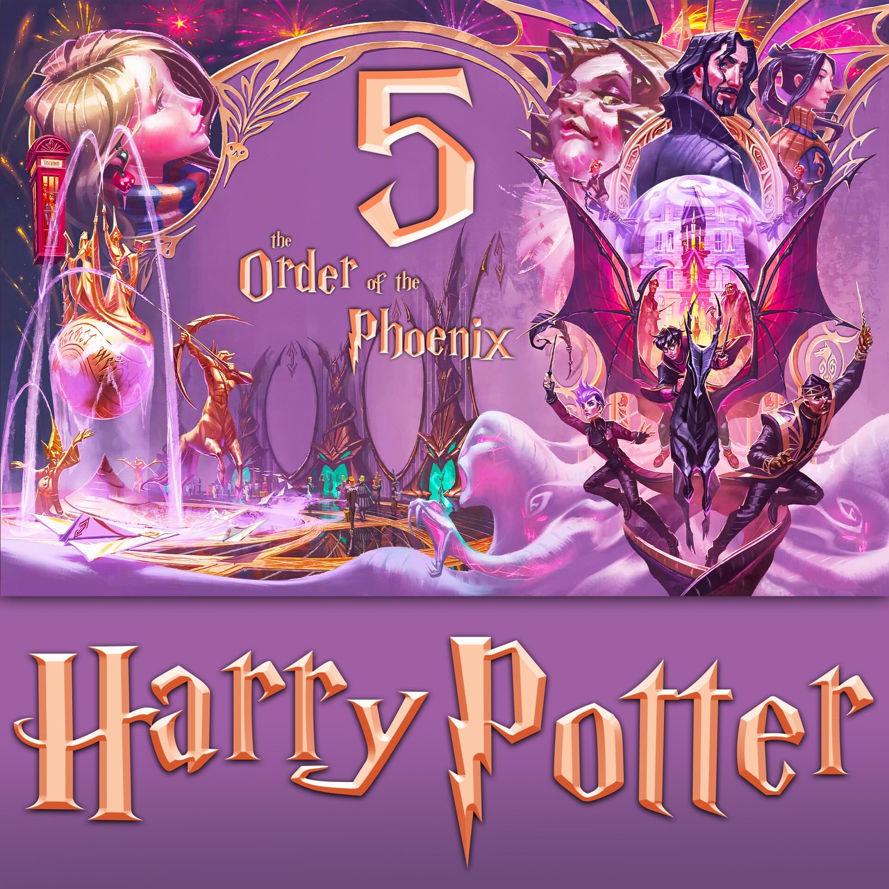 Audiobook cover for Harry Potter and the Order of the Phoenix