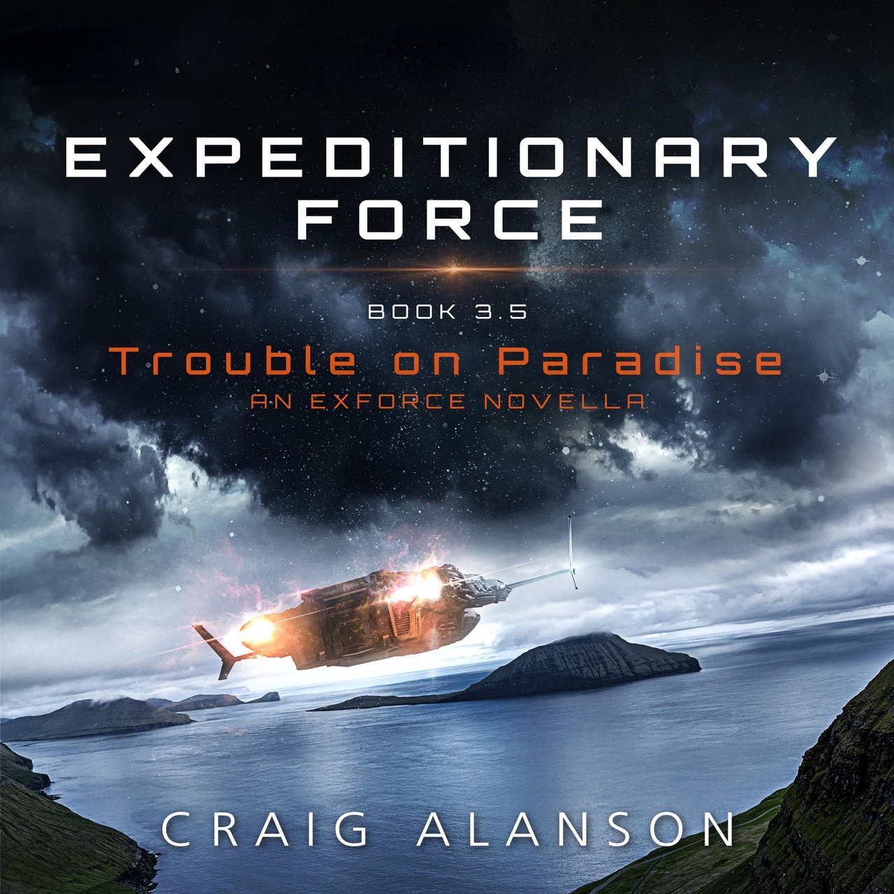 Audiobook cover for Trouble on Paradise