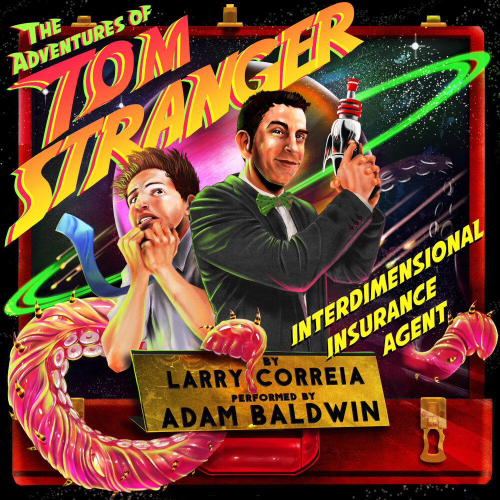 Audiobook cover for Adventures of Tom Stranger, Interdimensional Insurance Agent, The