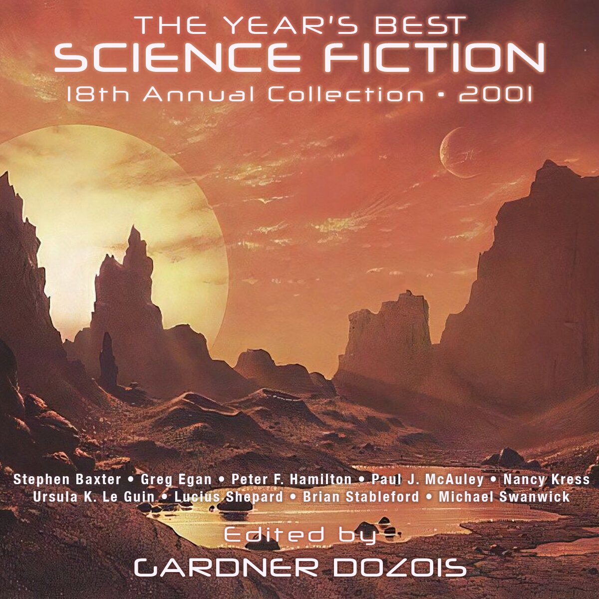 Audiobook cover for The Year's Best Science Fiction, Eighteenth Annual Collection