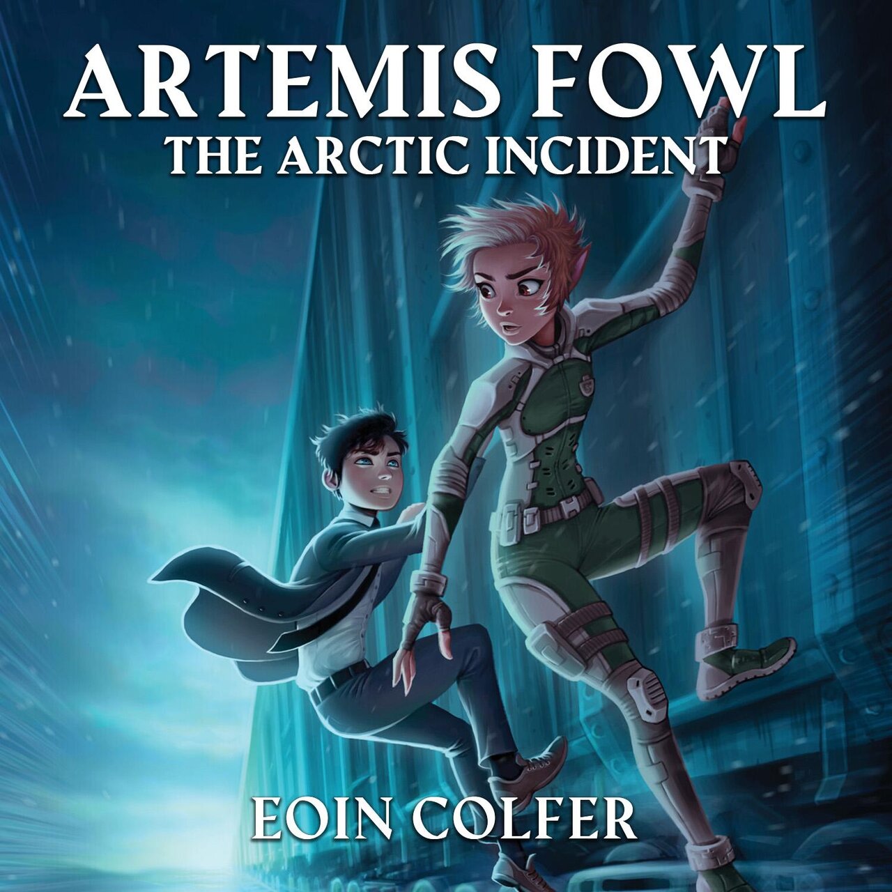Audiobook cover for Artemis Fowl and the Arctic Incident